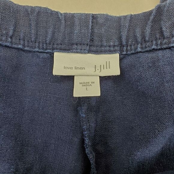 J Jill Love Linen Cropped Pants Size L - Picture 7 of 10